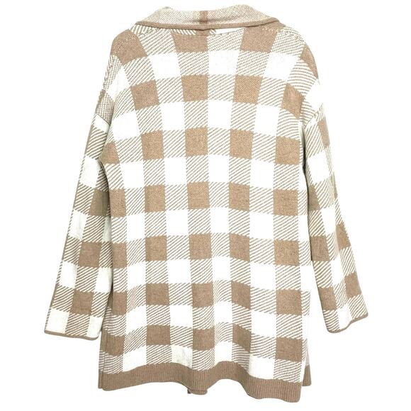 MADEWELL Women’s Minetta Wool Buffalo Plaid Sweater Coat Medium - Picture 6 of 6